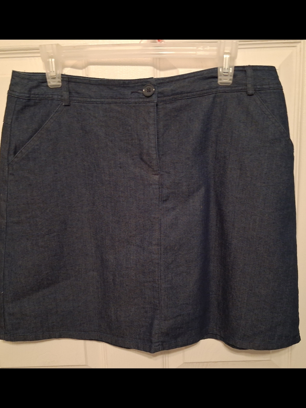 White Stag Dark Blue Denim Skort with Front Button